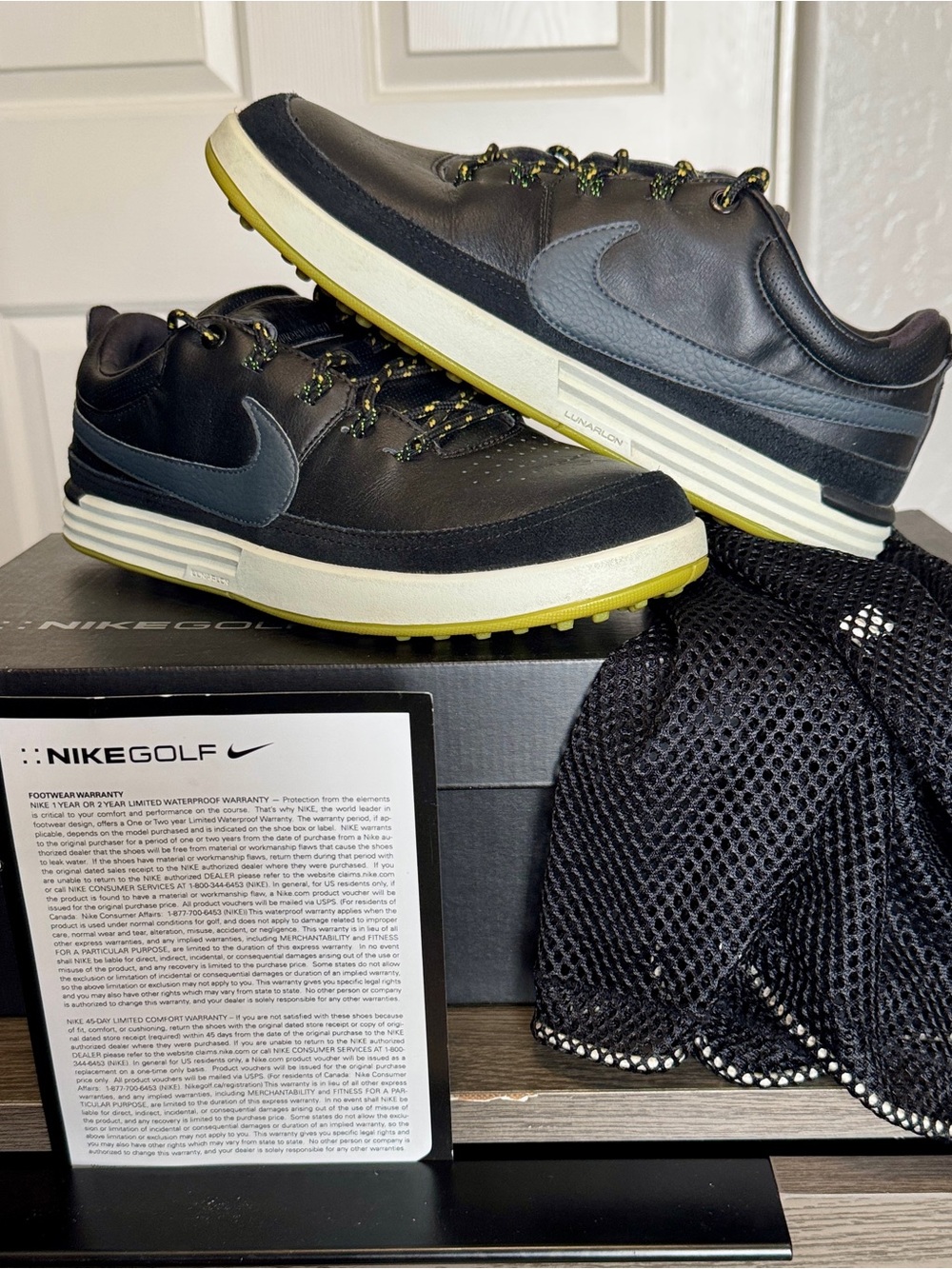 Nike Lunar Waverly Spikeless Golf Shoes - Size 8M